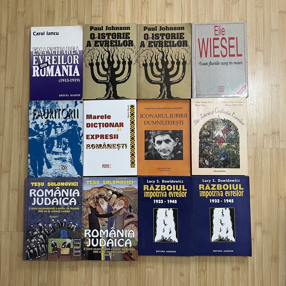 Vand colectia personala carti despre evrei iudaism istoria evreilor