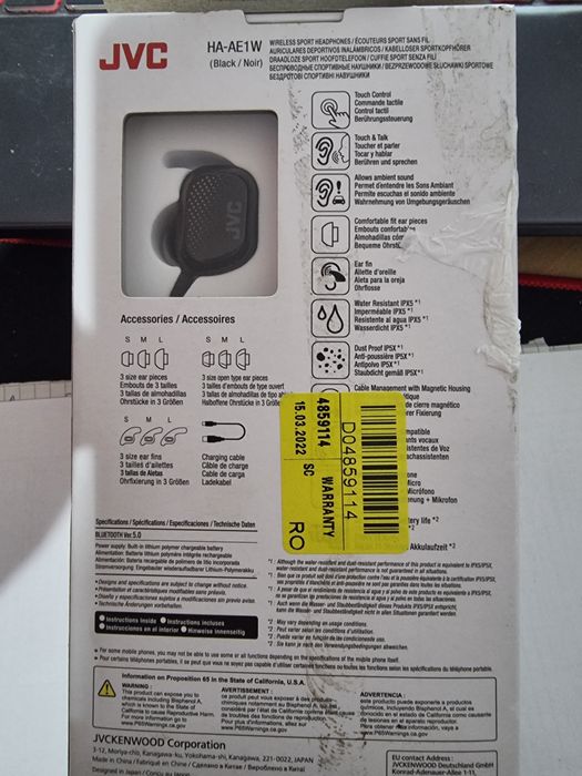 Casti sport  jvc Ha-AE1W