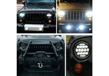 LED фар 7" за вграждане на джип, 12V