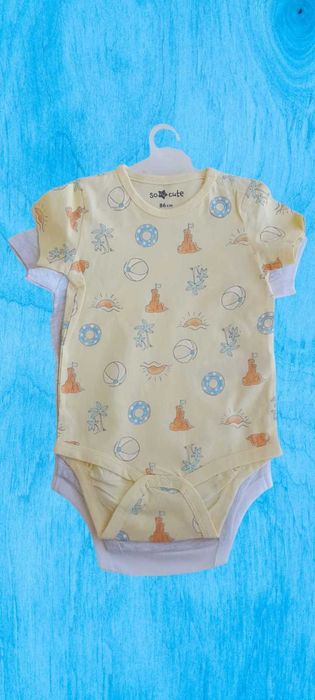 Set de 3 body-uri pentru bebelusi 86cm