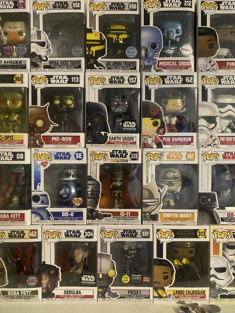 Figurine Funko Pop Star Wars primele 6 filme