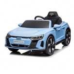 Masinuta electrica copii Audi E-tron GT Blue 70W scaun piele roti eva
