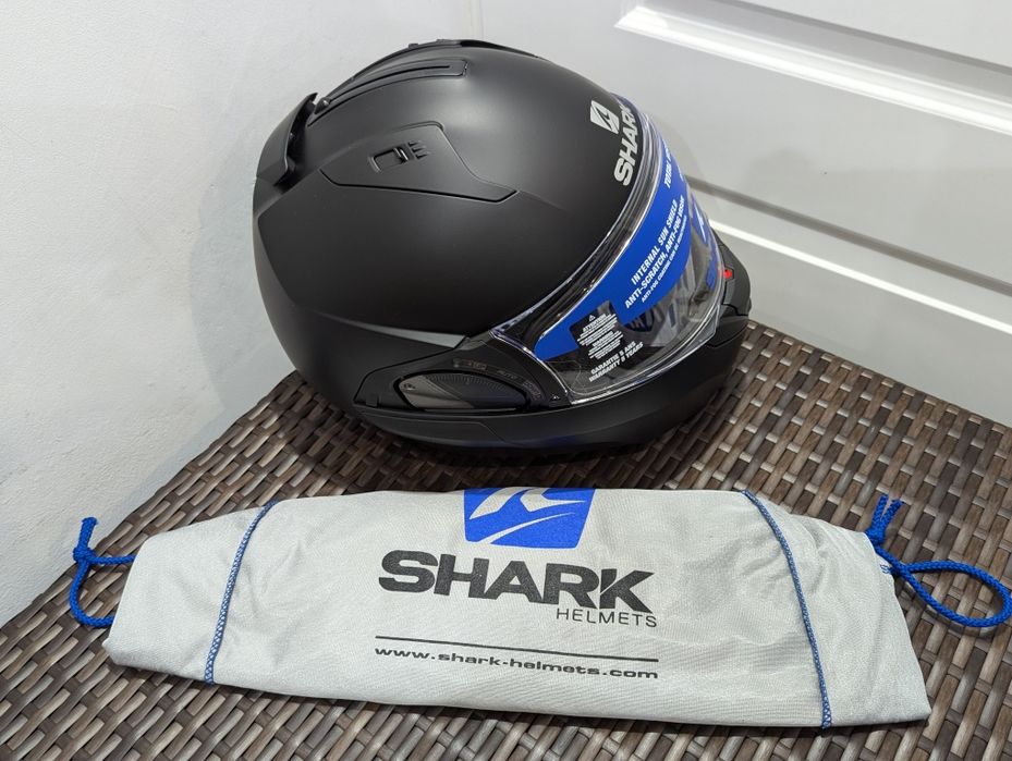 Casca moto Shark Evo-ES, marime S - flip-up, ochelari de soare