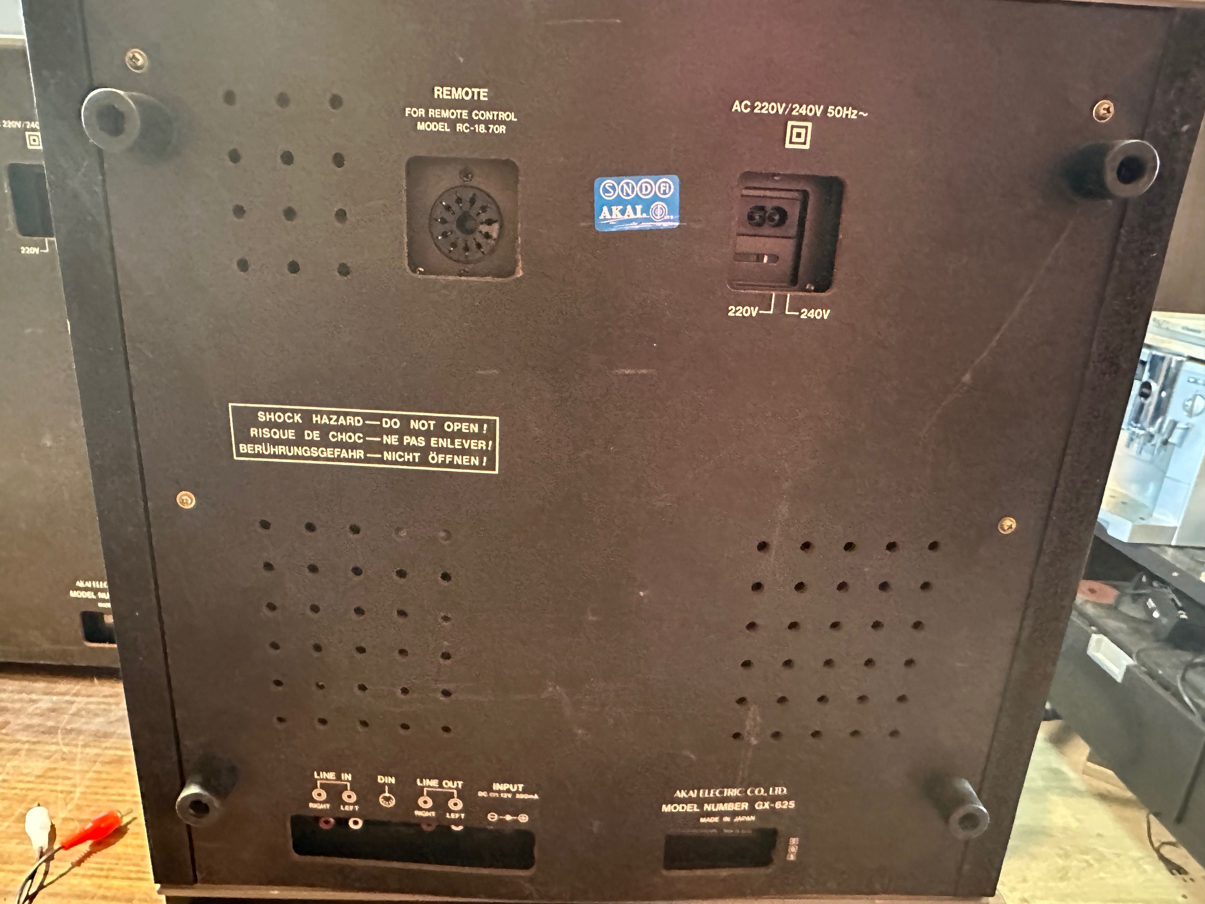 Vând magnetofon Akai Gx 620 și Gx 625