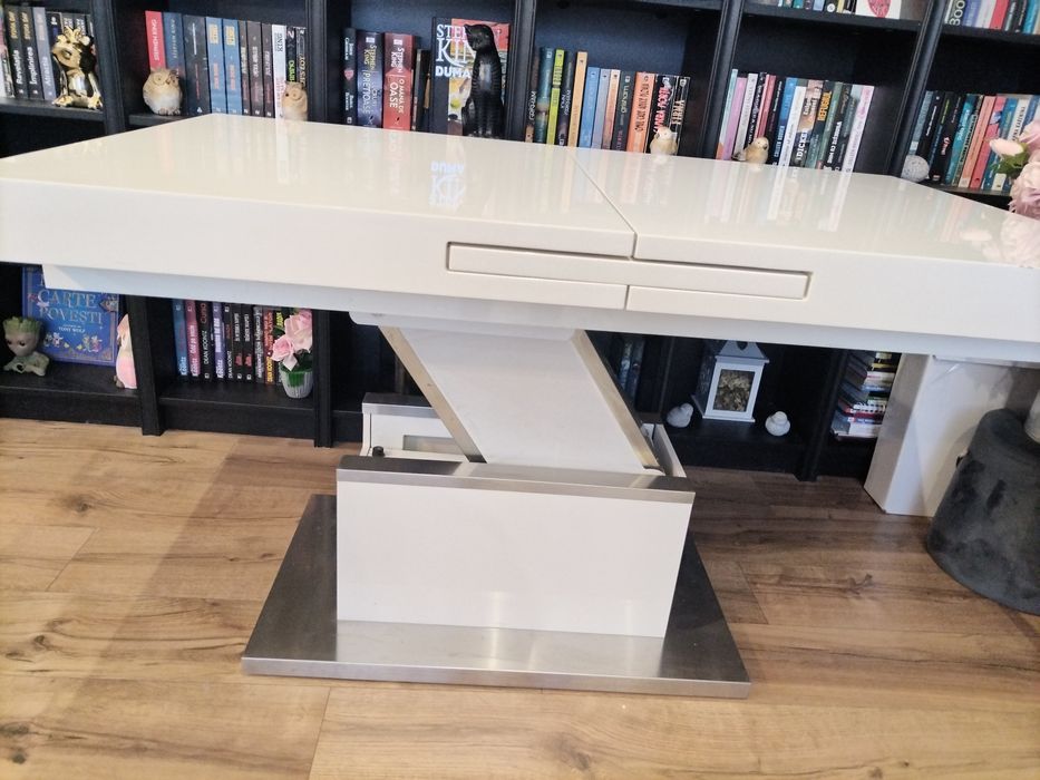 Masa extensibila alb lucios moemax