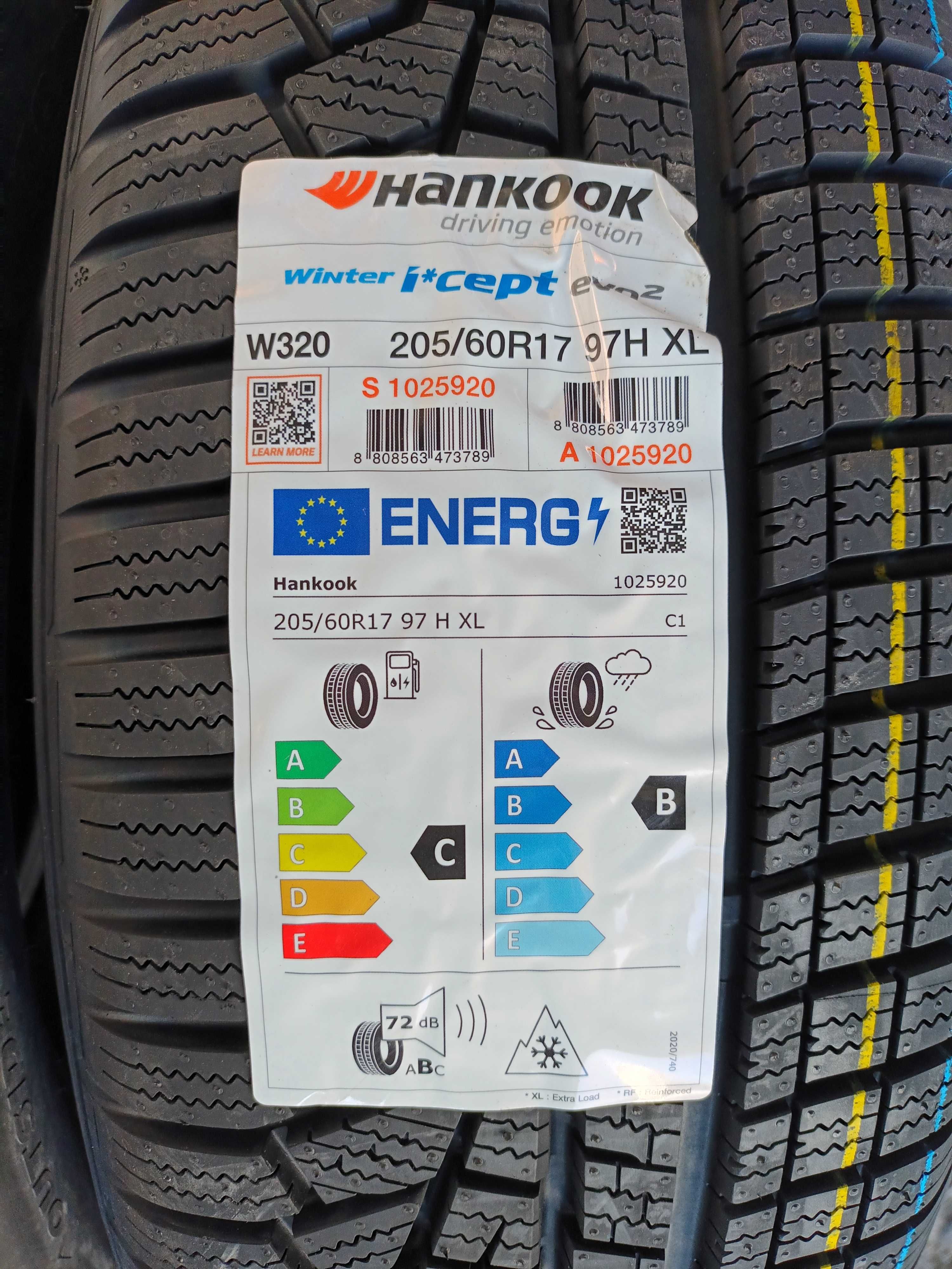 4 Нови зимни гуми 205/60 R17 Hankook Winter iCept evo 2 * 97H M+S XL