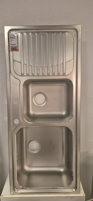 Chiuveta inox microdekor Franke Galassia 2 cuve și picurator