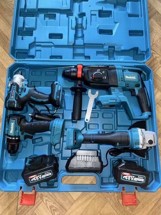 НОВЫЙ НАБОР 4 в 1 Аккумуляторный 48В Makita Шуруповерт Болгарка