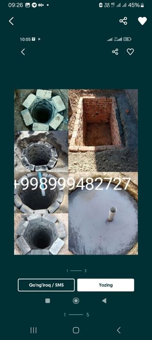 Urachi ura tiranshiya padval yomkis ora qazish ishlarini qilamiz