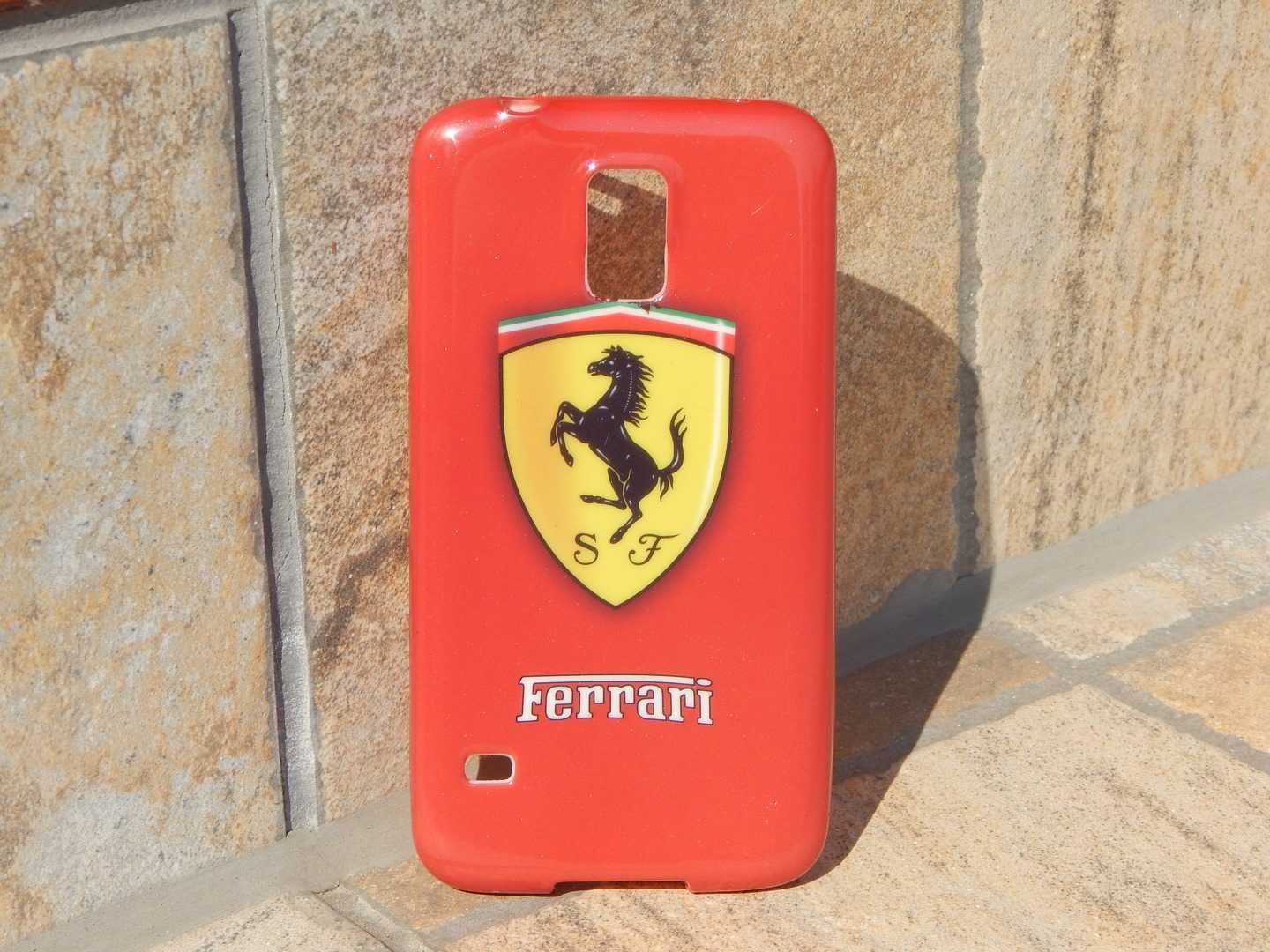 Husa telefon iPhone 7/8/SE Samsung Galaxy S7 cu sigla Ferrari