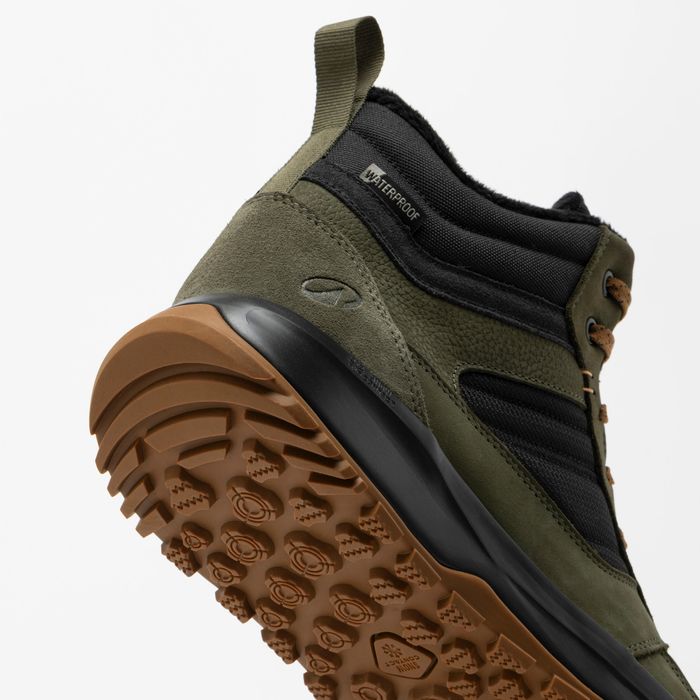 Încălțăminte mid din piele Drumeție Nh500 - produs resigilat Decathlon