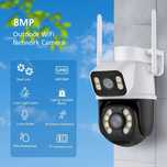 Водоустойчива Двойна Камера 360 Градуса ICSEE Wi-Fi с 8MP и AI функция