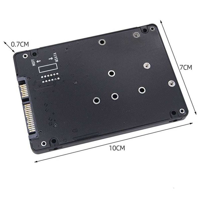 Adaptor M2 NGFF SATA SSD MSATA SSD la SATA carcasa