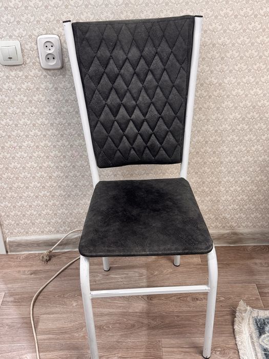 Стулья 6 шт темно серые