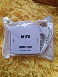 Adaptor Mini Convertor VGA La HDMI Full Hd 1080p Video Si Audio Stereo