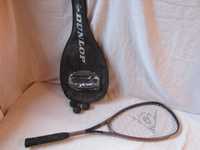 Rachetă squash Dunlop Black Graphite+husa cu 2 mingi