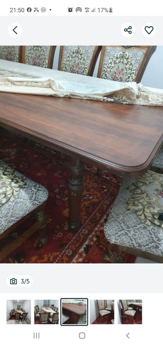 Продается стол .новое. 3 метра.цвет коричневый. .