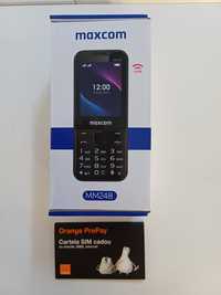 Vând 2 telefoane Maxcom MM248 (cartelă inclusă)