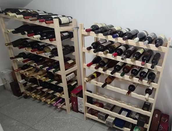 Suport sticle vin pentru 56 de sticle, in 20 de culori. Transp gratuit