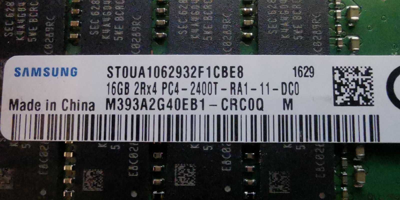 Сървърна памет RAM Samsung 64Gb (16GB x4) DDR4 2400, REG ECC