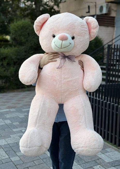 Медведь розовый | мягкая игрушка