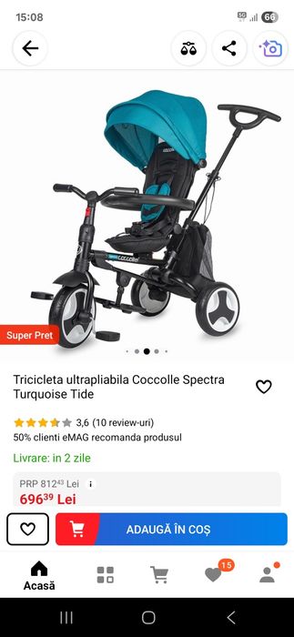 Tricicleta Coccolle Spectra