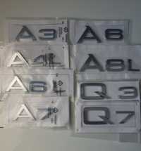 Emblema-Sigla-Scris-Audi-Litere-Cifre-A3-A4-A6-A7-A8-Q3-Q5-Q7-Q8