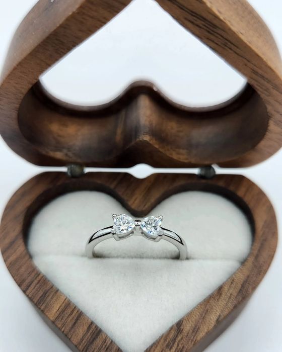 Сребърен пръстен с мойсанит - Dalia