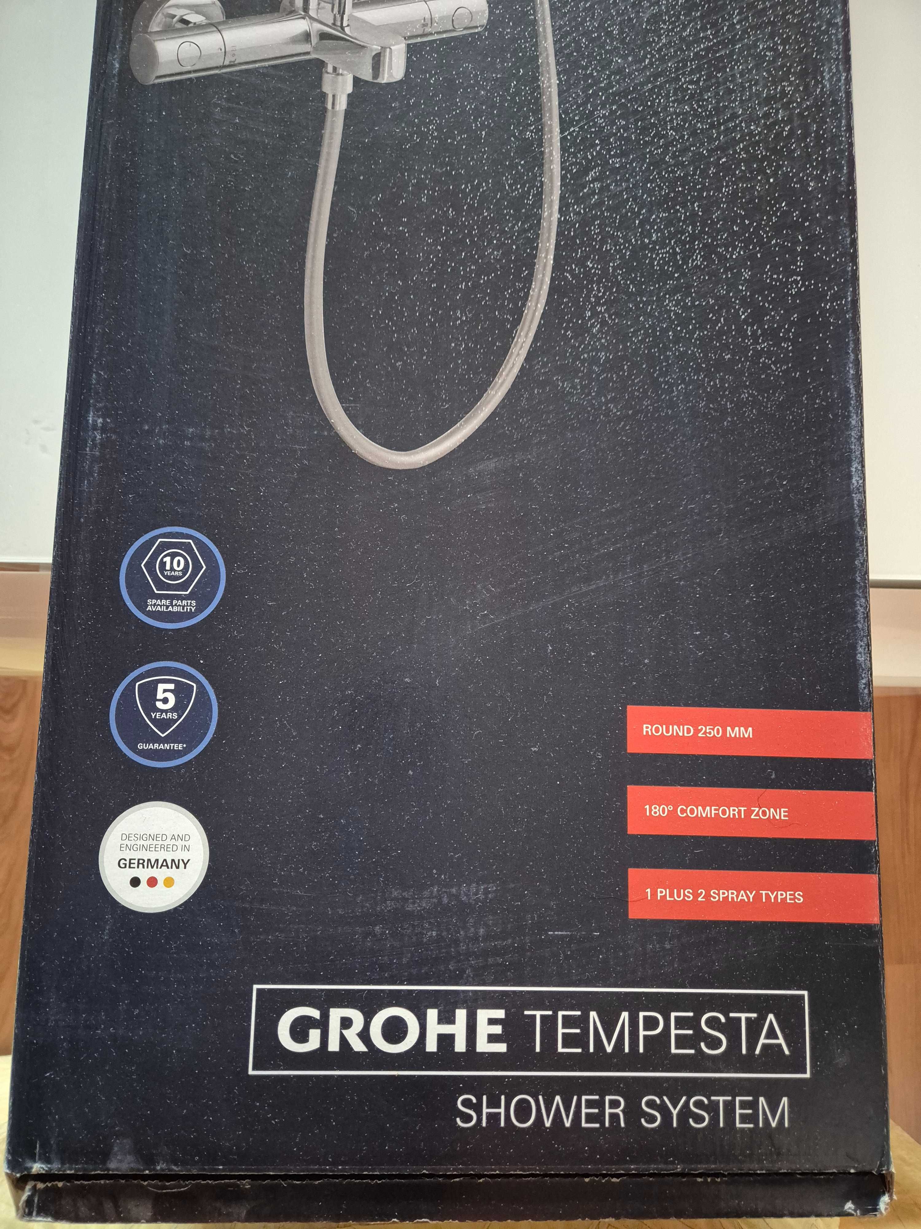 Душ система Tempesta 250 с термостат за вана 9,5l