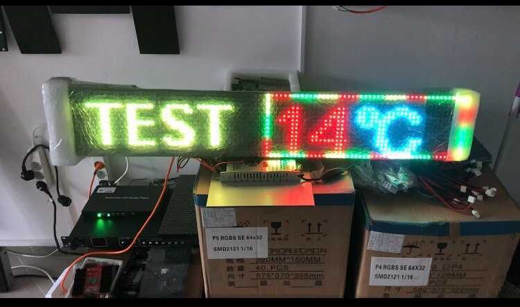 Водоустойчива светеща пълноцветна LED Рекламна табела WiFi