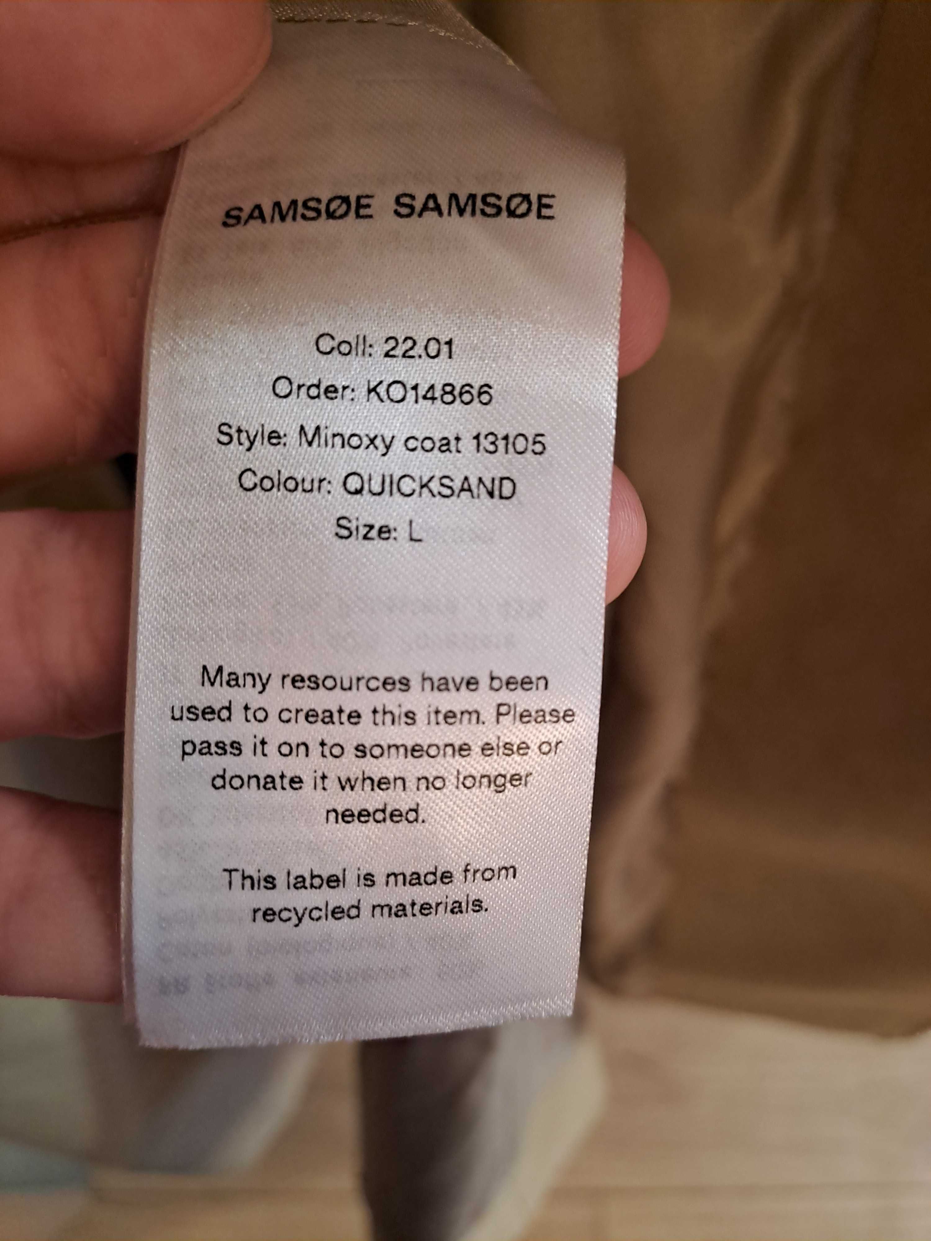 Ново Samsoe & Samsoe Minoxy Coat размер L