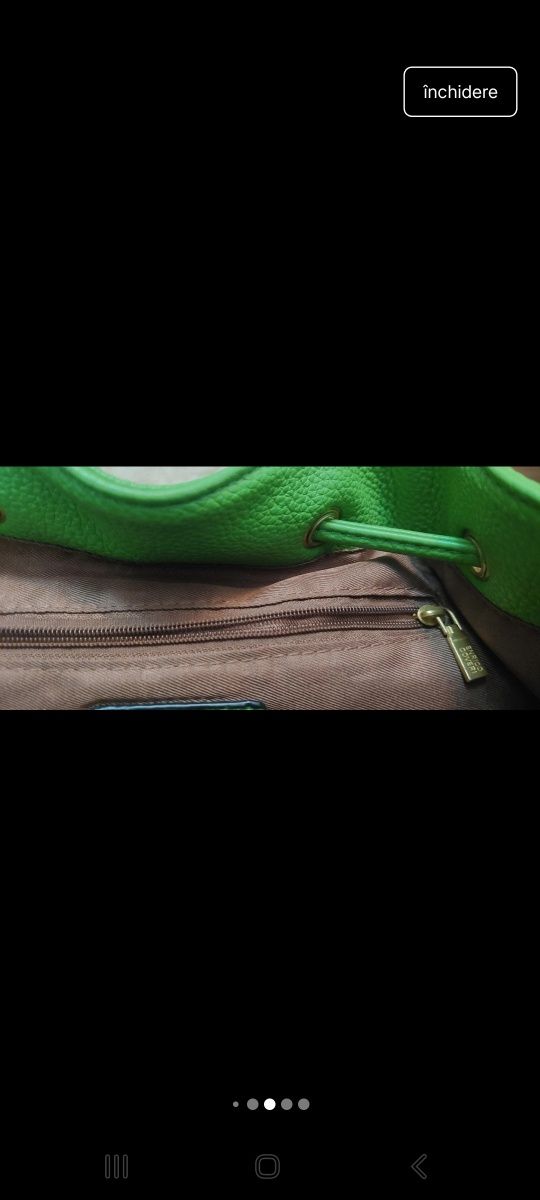Ghiozdan dama verde Enrico Coveri