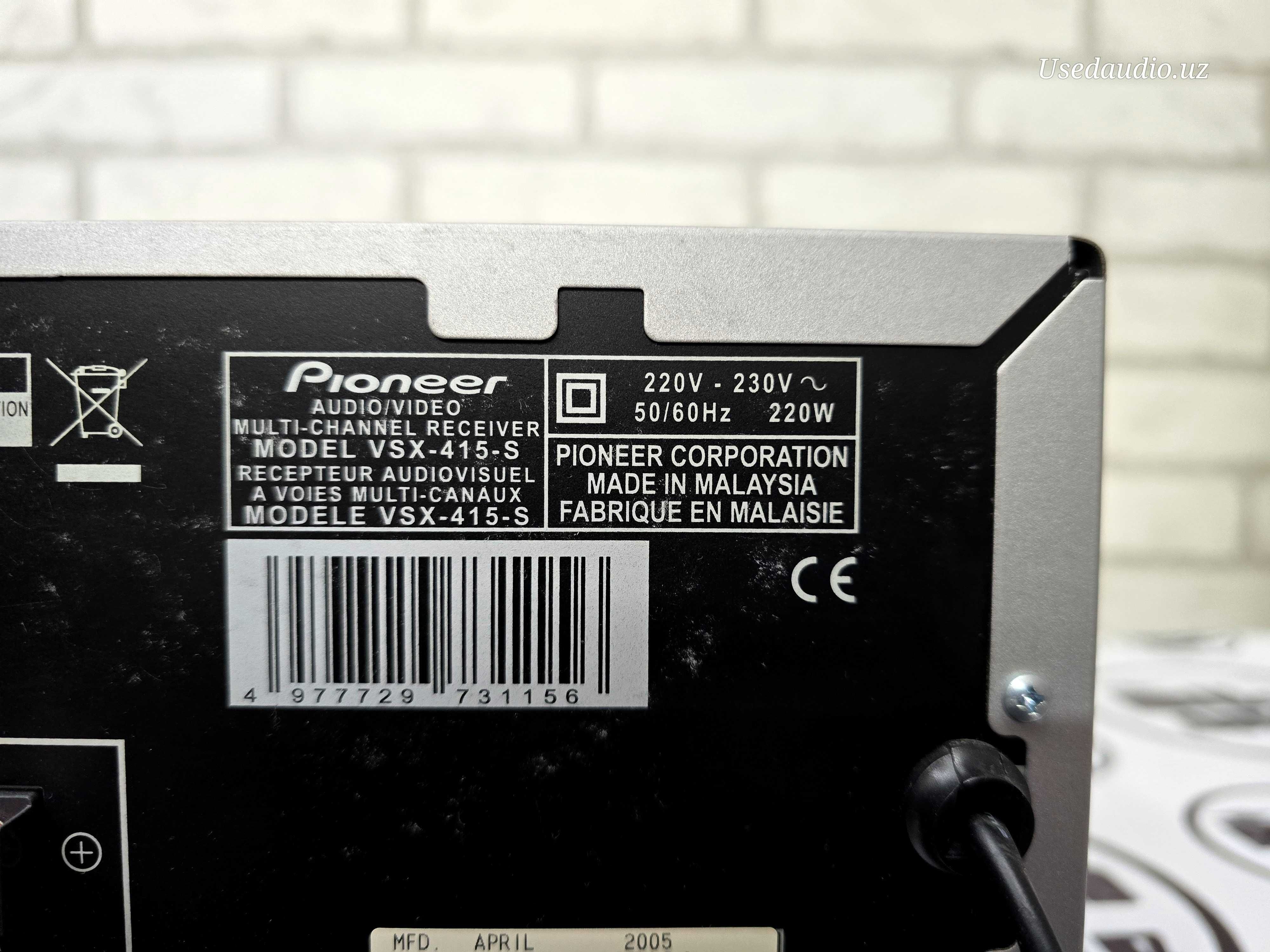 AV Ресивер 5.1. усилитель Pioneer VSX-415 и  Bluetooth 5.0 (блютуз).