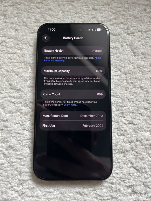 Vand Iphone 15 PRO, 128 GB, Blue Titanium