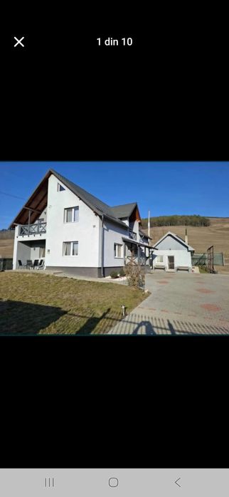 Casă 300 mp + anexe ( garaj dublu, bucătărie de vară, pivniță),8000 mp