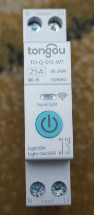 Releu(siguranță) curent Wifi Tongou 32A, 25A