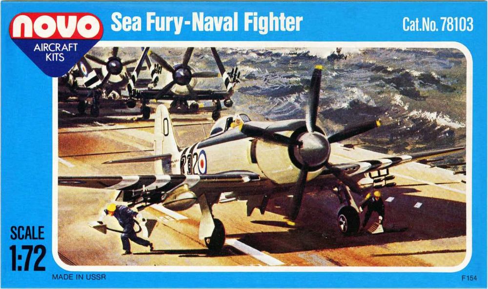 Сборная модель самолета Хоукер «Си Фьюри» (Novo 1/72)