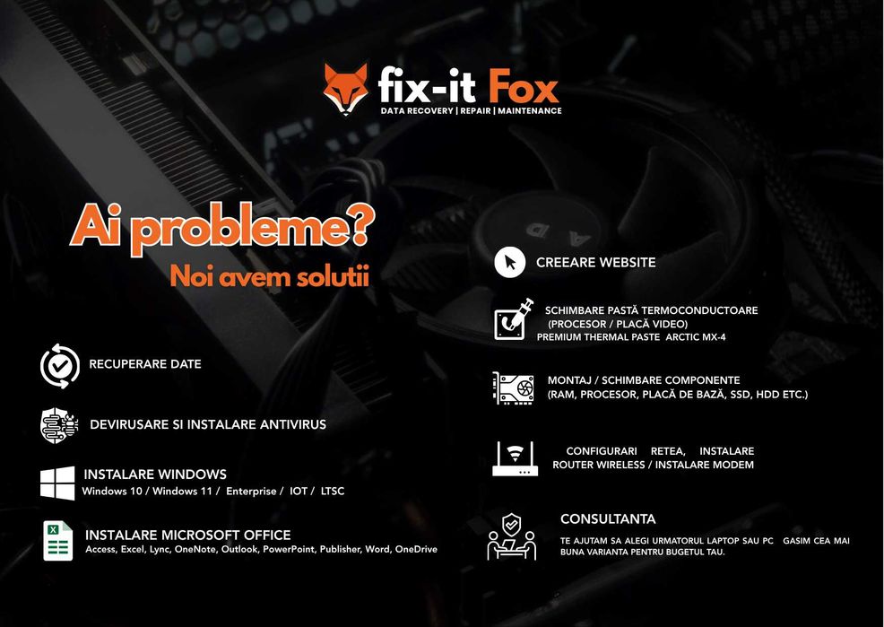 Service PC - Reparatii calculatoare si Laptopuri