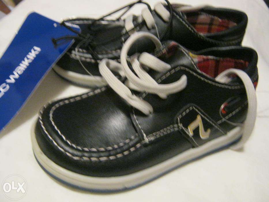 Pantofi copii piele LC Waikiki, albastru inchis, noi, marime 25 (26)