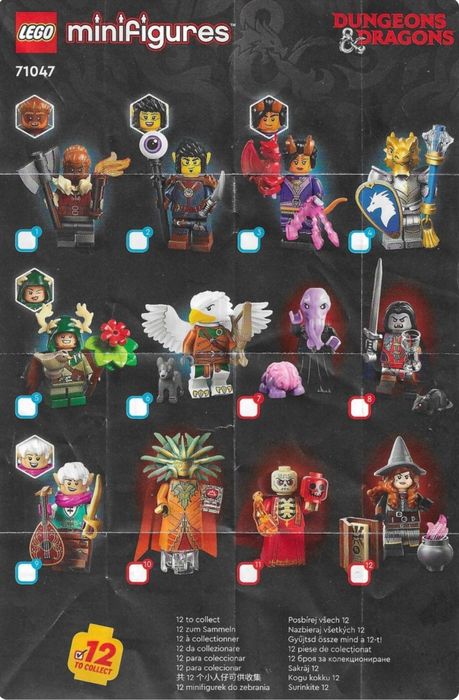 LEGO 71047  Minifigurine Dungeons and Dragons IDENTIFICATE