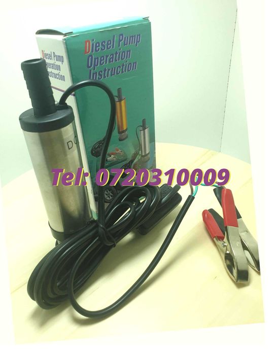 Reducere Pompa Electrica Submersibila 12v Motorina  Apa  Ulei Si Li