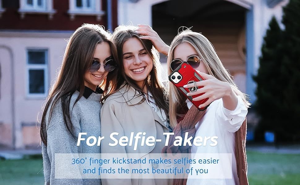 Промо! Удароустойчив кейс за iPhone 15, 14, 13 – Червен, DASFOND Armor