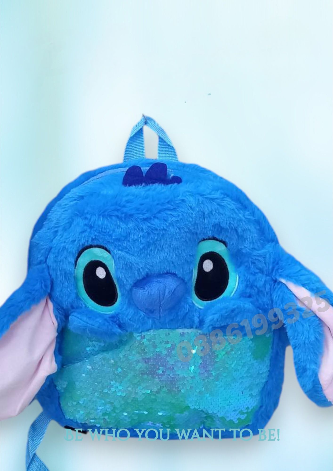 Плюшена раница Стич с мърдащи уши, Чанта Стич Lilo Stitch