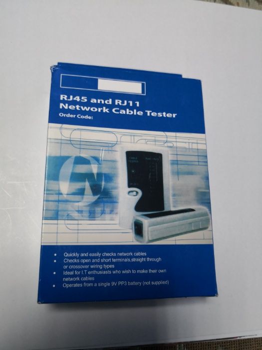 Tester cablu UTP, telefon RJ45 + RJ11