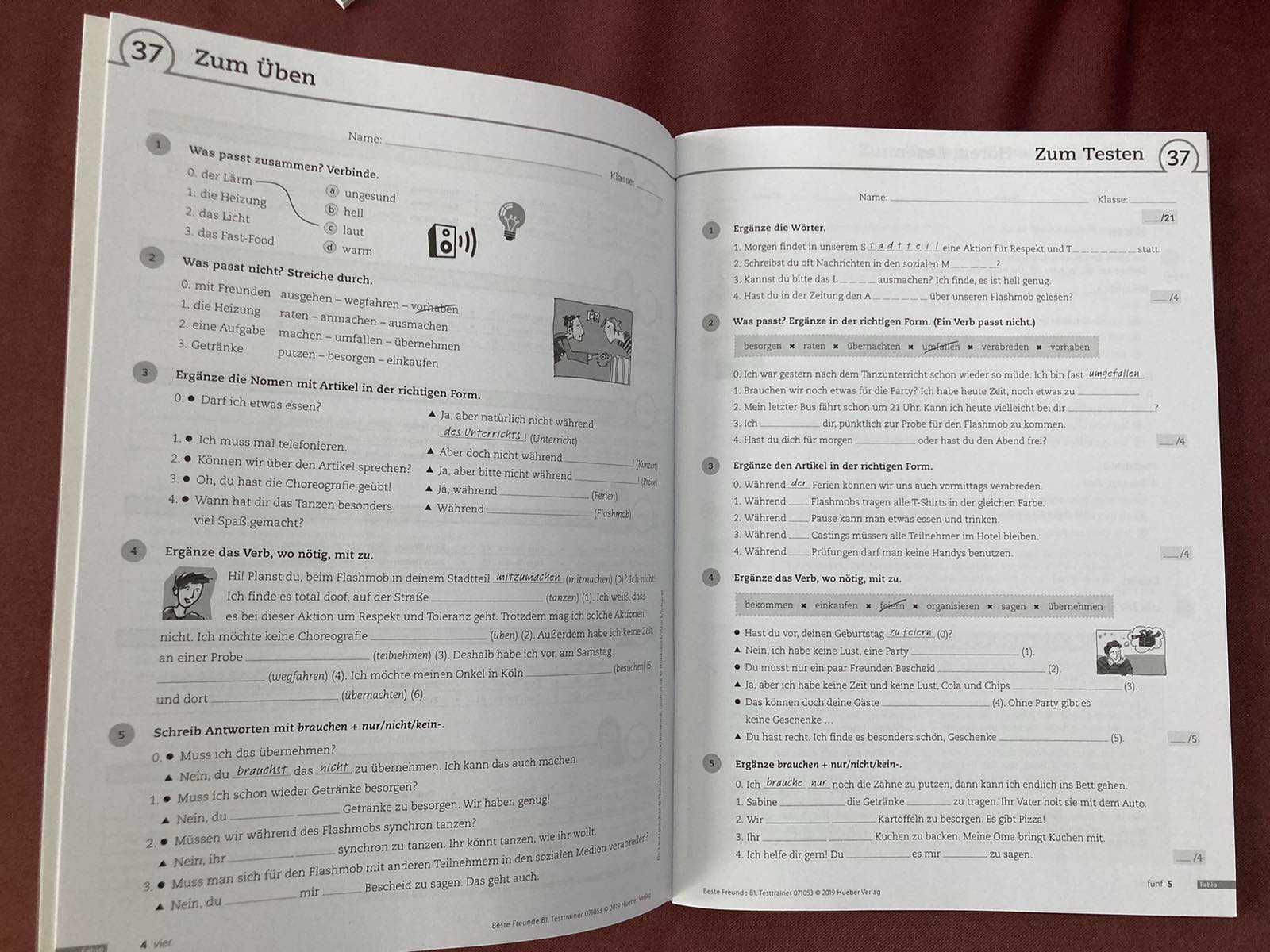 Beste Freunde, Arbeitsbuch B1.2