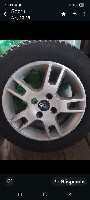 Anvelope de iarna195/60r15 cu tot cu jante