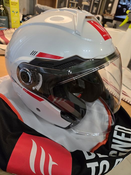 Casca moto/scuter MT Helmets Cosmo SV Solid A0 White