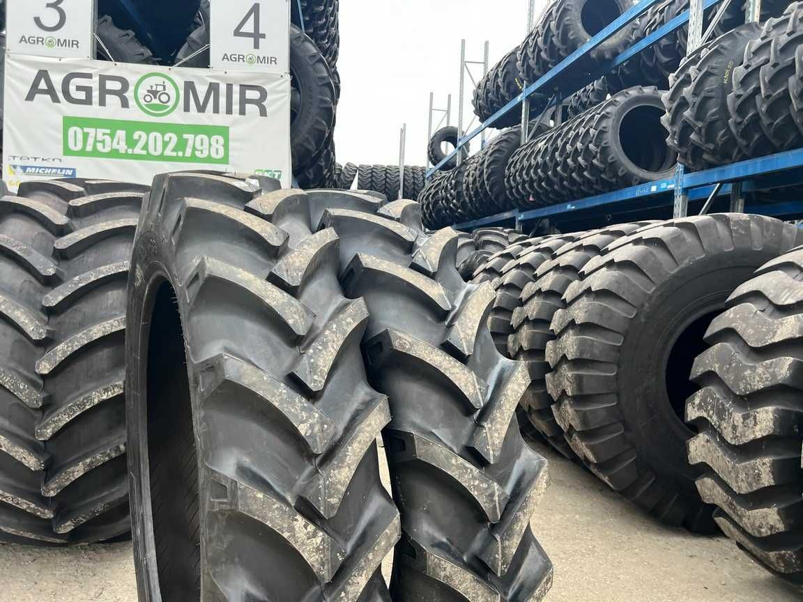 Cauciucuri 12.4-36 noi cu 8 pliuri pentru tractor cu garantie