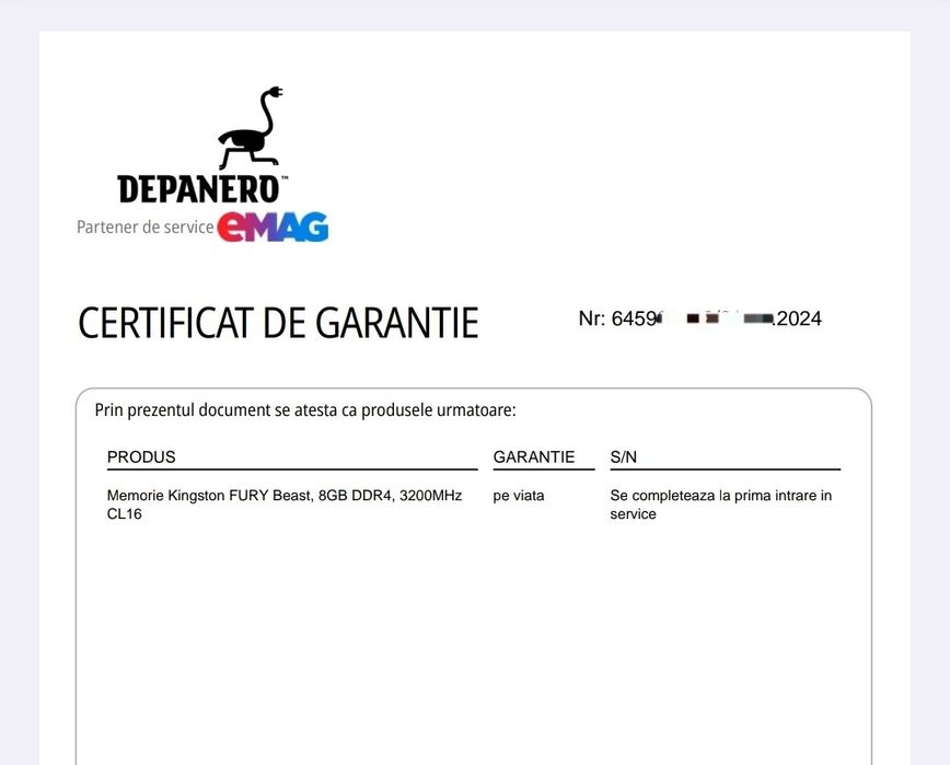 Kingston Fury 2x8GB DDR4 3200Mhz CL16