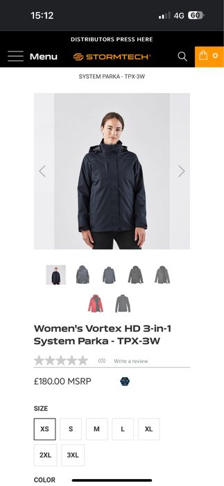 Geaca 3 in 1 impermeabila,Parka,Stormtech,marime M